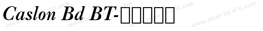Caslon Bd BT字体转换